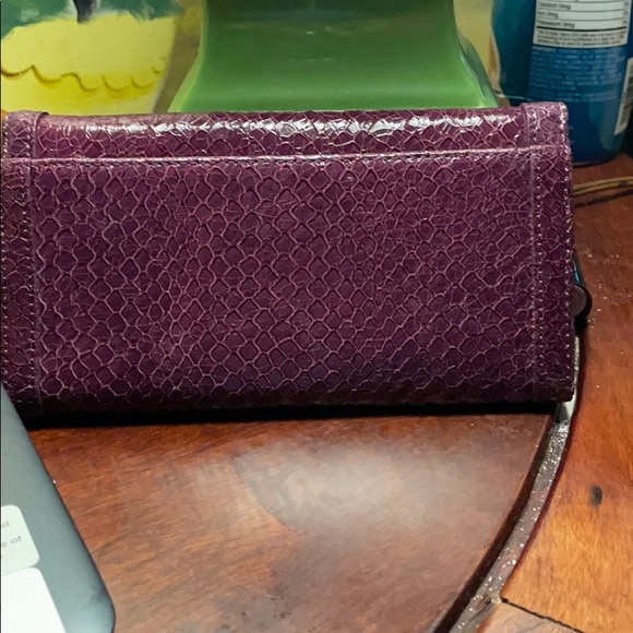 Ann Taylor purple leather wallet - Picture 2 of 4